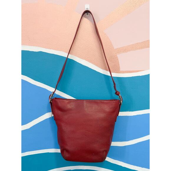 EUC Y2k Vintage Coach Red Bucket Bag Style 9186 - Picture 6 of 10